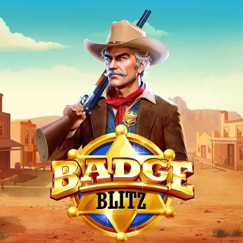 Slots logo of Badge Blitz from Pragmatic Play at Casinova Casino
