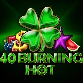 40 Burning Hot slot logo by Amusnet Interactive at Casinova Casino