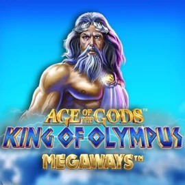 Age Of The Gods: King of Olympus Megaways slot logo by Origins at Casinova Casino