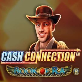 Cash Connection Book Of Ra slot logo by Novomatic at Casinova Casino