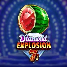 Diamond Explosion 7s online game logo by RubyPlay on casinovacasino.eu