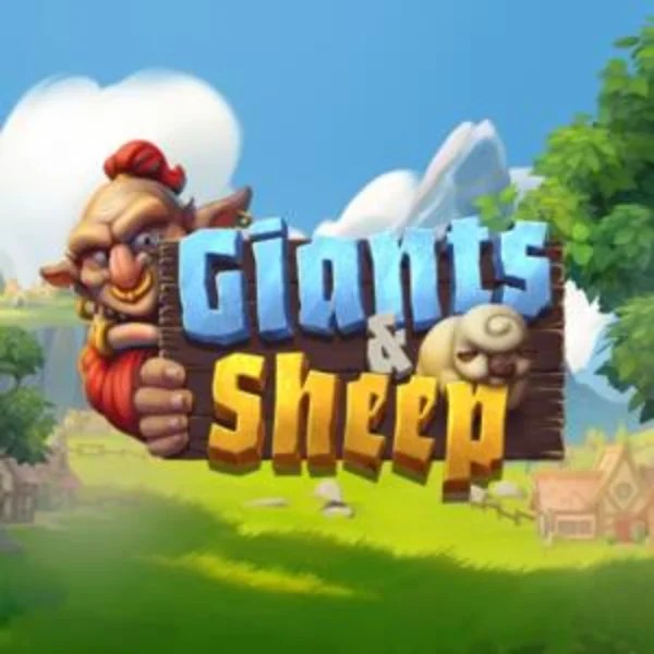 Giants and Sheep online game logo by Relax Gaming on casinovacasino.eu