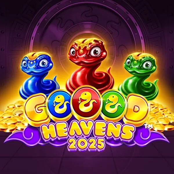 Goood Heavens by Rarestone Gaming, showcased at casinovacasino.eu – game logo