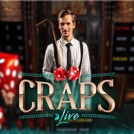 Live Craps slot logo by Evolution at Casinova Casino
