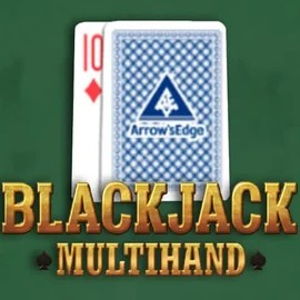 Multihand Blackjack online game logo by Pragmatic Play on casinovacasino.eu