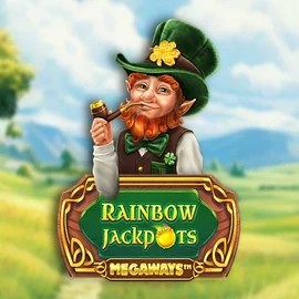 Rainbow Jackpots Megaways logo by Red Tiger Gaming at Casinova Casino