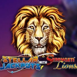Stellar Jackpots with Serengeti Lions logo by Lightning Box Game at Casinova Casino