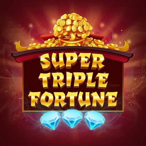 Super Triple Fortune online game logo by Greentube on casinovacasino.eu