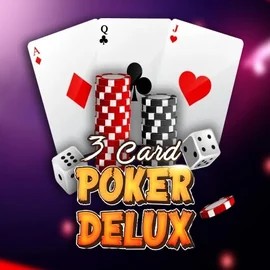 Three Card Poker Delux logo by Urgent Games at Casinova Casino
