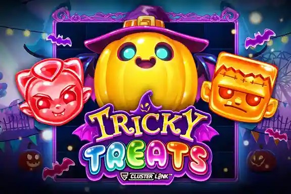 Tricky Treats logo – Slots by Push Gaming at Casinova Casino
